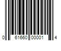 Barcode Image for UPC code 061660000014