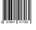 Barcode Image for UPC code 0616641417062