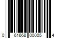 Barcode Image for UPC code 061668000054