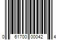 Barcode Image for UPC code 061700000424