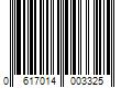 Barcode Image for UPC code 0617014003325