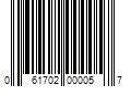 Barcode Image for UPC code 061702000057