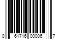 Barcode Image for UPC code 061716000067