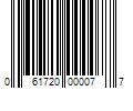 Barcode Image for UPC code 061720000077