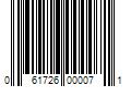 Barcode Image for UPC code 061726000071