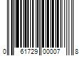 Barcode Image for UPC code 061729000078