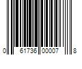 Barcode Image for UPC code 061736000078