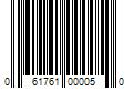 Barcode Image for UPC code 061761000050