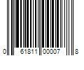 Barcode Image for UPC code 061811000078