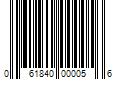 Barcode Image for UPC code 061840000056