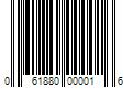 Barcode Image for UPC code 061880000016