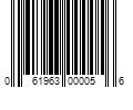 Barcode Image for UPC code 061963000056