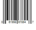 Barcode Image for UPC code 061998678947