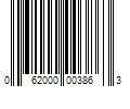 Barcode Image for UPC code 062000003863