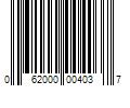 Barcode Image for UPC code 062000004037