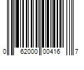 Barcode Image for UPC code 062000004167