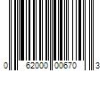 Barcode Image for UPC code 062000006703