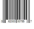 Barcode Image for UPC code 062000007557