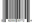 Barcode Image for UPC code 062000007724