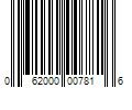 Barcode Image for UPC code 062000007816