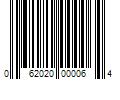 Barcode Image for UPC code 062020000064