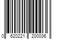 Barcode Image for UPC code 0620221200036