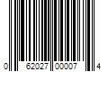 Barcode Image for UPC code 062027000074