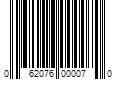 Barcode Image for UPC code 062076000070