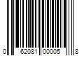 Barcode Image for UPC code 062081000058