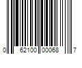 Barcode Image for UPC code 062100000687