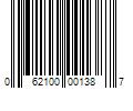 Barcode Image for UPC code 062100001387