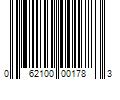 Barcode Image for UPC code 062100001783