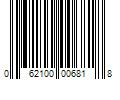 Barcode Image for UPC code 062100006818