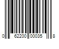 Barcode Image for UPC code 062200000358