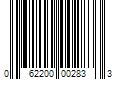 Barcode Image for UPC code 062200002833