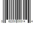 Barcode Image for UPC code 062200003144