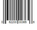 Barcode Image for UPC code 062200003656