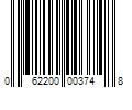 Barcode Image for UPC code 062200003748