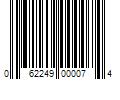 Barcode Image for UPC code 062249000074