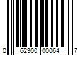 Barcode Image for UPC code 062300000647