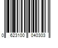 Barcode Image for UPC code 0623100040303