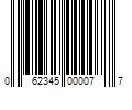 Barcode Image for UPC code 062345000077