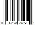 Barcode Image for UPC code 062400000721