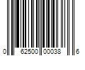 Barcode Image for UPC code 062500000386