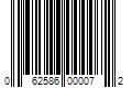 Barcode Image for UPC code 062586000072