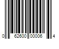 Barcode Image for UPC code 062600000064