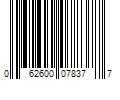 Barcode Image for UPC code 062600078377