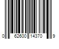 Barcode Image for UPC code 062600143709