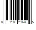 Barcode Image for UPC code 062600250285