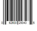 Barcode Image for UPC code 062600293435